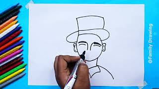 How To Draw Bhagat Singh Ji Drawing With 5 Number | Step By Step | Quick For Beginners |