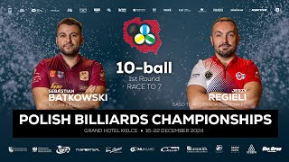 Polish Billiards Championships - Kielce 2024- FINAL TV - BATKOWSKI SEBASTIAN VS REGIELI JERZY