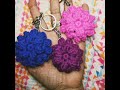 crochet 🧶 popcorn 🍿 flower 🌺 keychain 🔐 tutorial for beginners @crochet_etsy_market