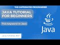 This Keyword in Java | Java Tutorial for Beginners | #java