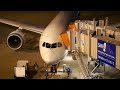 4k空港夜景 ana boeing787 8 夜の伊丹空港スポットイン