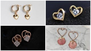 Heart Shape Gold Earring Designs