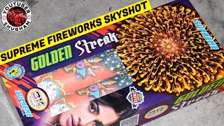 Golden Streak from Supreme Fireworks - Diwali Large Sky Shot testing