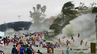 850,000 people are evacuated! Winds 265 km/h, typhoon Bebinca hit China