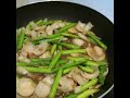 芦笋竹笋烩百合asparagus and bambooshoots homecooked