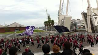 神戸よさこい２０１２本祭1日目　はねっこ広場会場　関大学生チーム漢舞