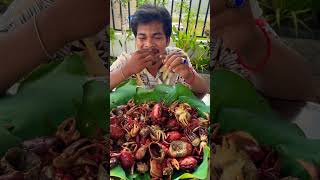 Eat delicious crab #food #yummy #cooking #beefrecipes #grilledfish #primitive #roasting #streetfood