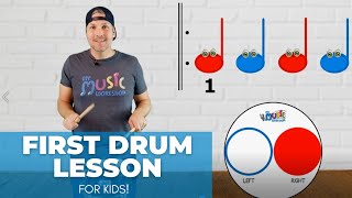 Easy First Drum Lesson - For Kids!