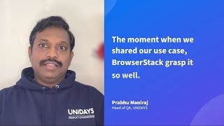 UNiDAYs reduces testing time with BrowserStack