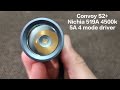 Convoy S2+, Nichia 519A 4500k, 5A 4 mode driver, Smooth Reflector