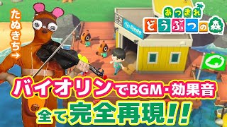 【あつまれどうぶつの森】BGM、喋り、効果音を全てバイオリンで再現する動画