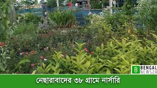 নেসারাবাদে নার্সারি করে স্বাবলম্বী গ্রামের প্রায় সব মানুষ | Bengal News24