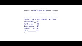 ATM SIMULATOR IN PYTHON WITH SOURCE CODE