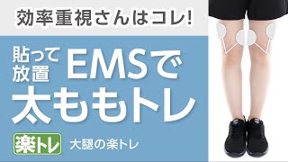 【太ももの楽トレ】太ももの主役！大腿四頭筋をまとめて鍛える！【複合高周波EMSで筋トレ】