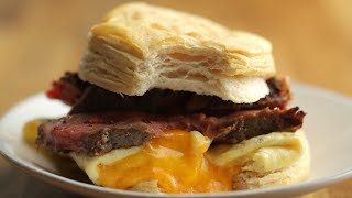 Steak, Egg & Cheese Breakfast Sandwich • Tasty