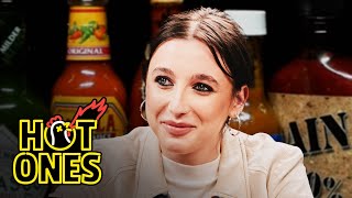 Emma Chamberlain Goes for the Glory While Eating Spicy Wings | Hot Ones