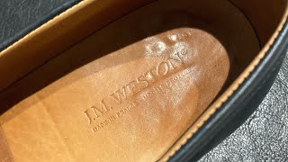 #95. J.M.WESTON 180 Signature Loafer Navy メンテナンス