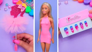 Manualidades Barbie / Manualidades fáciles de hacer en casa / Ideas creativas en 5 minutos