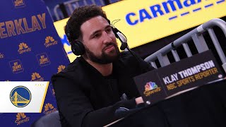 🎙️ Reporter Klay Thompson Joins Golden State Warriors Broadcast!