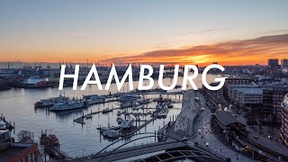 45 Minutes of Hamburg, Germany: Beautiful Aerial Drone Stock Video Footage [4K]