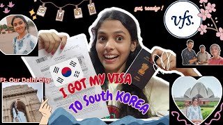 How I got South Korea Visa from VFS Delhi ft. Delhi Tour