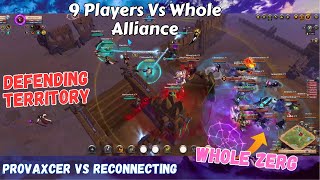 9 Players vs T2 Blob | Defending Terry vs whole alliance | Albion online zvz small scale