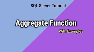 Aggregate Functions in SQL Server | Interview Point