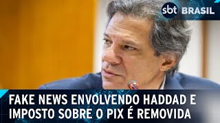 Vídeo falso sobre novos impostos envolvendo Haddad é removido do Instagram | SBT Brasil (10/01/25)