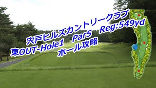 宍戸ヒルズカントリークラブ（東OUT-Hole1）ホール攻略・予約