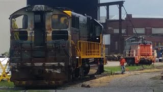 NRE switching with a Korean Rail Engine, Mt. Vernon, IL