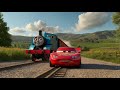 Lightning McQueen - Mysterious Racing Train in Radiator Springs