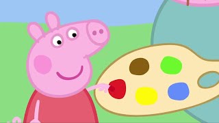 Peppa Watches Daddy Pig Paint!