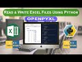 Read & Write Excel Files Using Python  ||  Openpyxl Tutorial