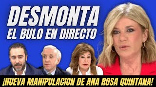 Esther Palomera DESMONTA BULO a Ana Rosa Quintana y Eduardo Inda en DIRECTO