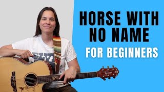 2 CHORD SONG - Horse With No Name Guitar Lesson BEGINNER LEVEL