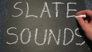 ASMR ~ Slate Sounds (Writing/Drawing with Chalk, Tapping and Whispering)