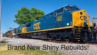 Brand New Shiny CSX CM44AC’s! CSX Fresh YN3C AC44CW 163 w/ Nice K5LA Leads M536!