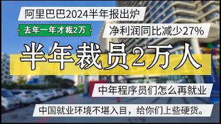 中国就业市场别崩盘？阿里巴巴半年裁员接近去年一年，中年程序员如何再就业  #北京房价  #上海房价 #中国经济 #倒闭  #房产 #买房  #创业 #裁员 #经济危机 #失业 #北京 #经济下行