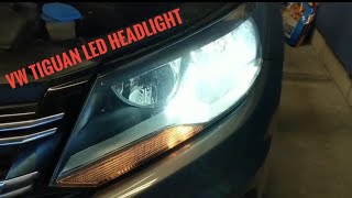 Volkswagen Tiguan H7 LED Headlight Bulb Installation | How-To Tutorial