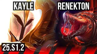 KAYLE vs RENEKTON (TOP) | Rank 4 Kayle, 1500+ games | KR Grandmaster | 25.S1.2