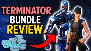 TERMINATOR Skin Bundle Gameplay & Review! Fortnite Future of War Pack, PICKUP OR PASS