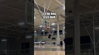 5’9 Kid does crazy dunk #shorts