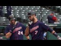 min@cle mauer blasts solo homer to center field