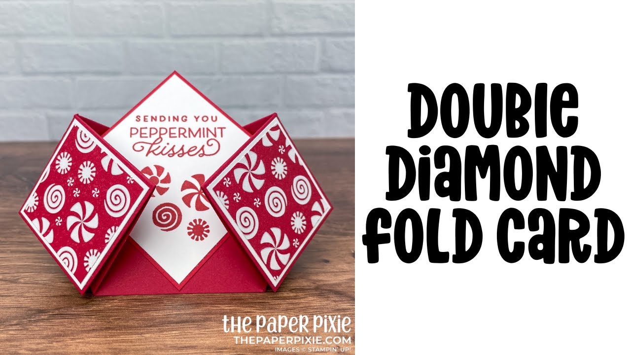 Double Diamond Fold Card Tutorial Youtube