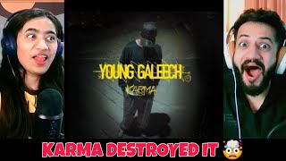 KARMA - YOUNG GALEECH | OFFICIAL MUSIC VIDEO Reaction