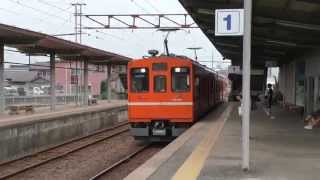 一畑電車1000系1002F 到着 @雲州平田駅