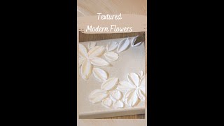 Palette knife modern flowers | Modelling paste art