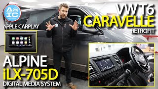 VW T6 Caravelle Retrofit!! Raise the bar in your VW with the Alpine iLX-705D! Apple CarPlay, DAB etc