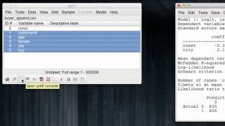 Gretl Tutorial 3B: Forecasting a Large Number of Observations