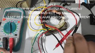 Wiring ng electric fan. Paano malaman ang number 1, 2 at 3 na wire sa electric fan